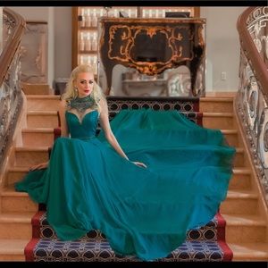 Dress elegant long prom wedding